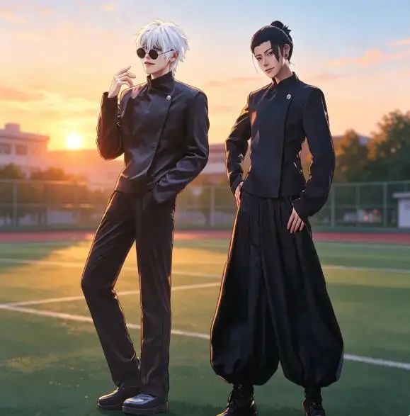 Anime Cosplay Gojo - أزياء تنكرية من أنمي جوجوتسو كايسن،