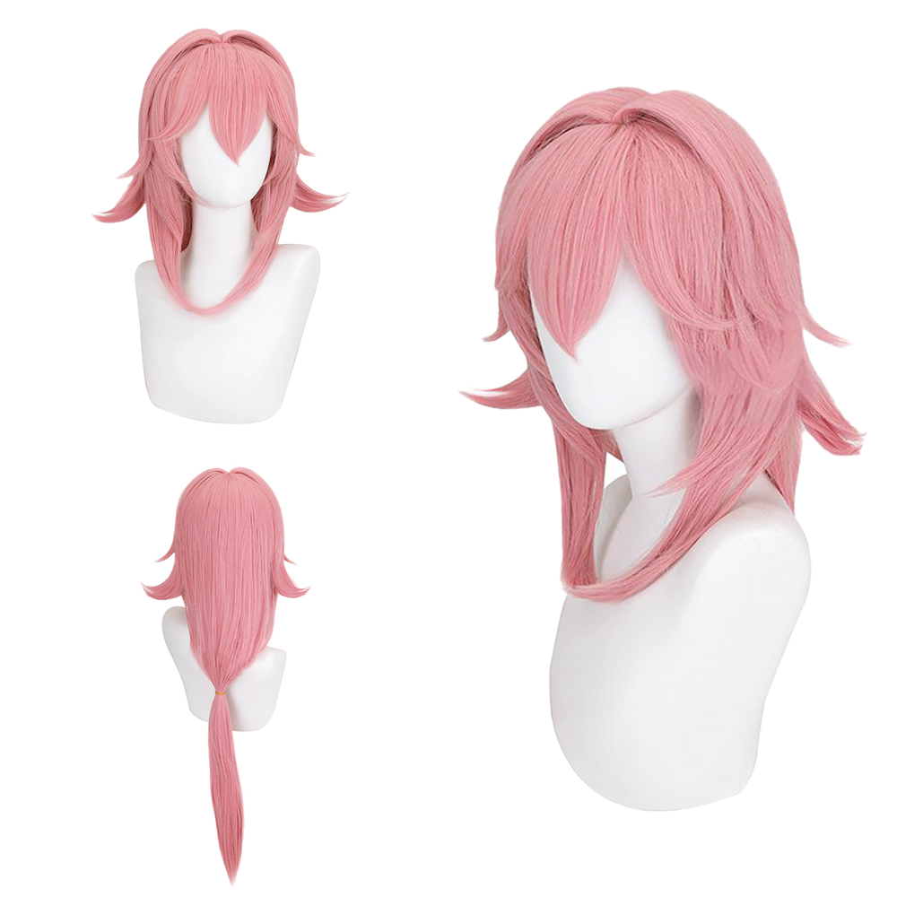 Cosplay Anime Yae Miko - باروكة تنكرية لشخصية ياي ميكو بنسبة