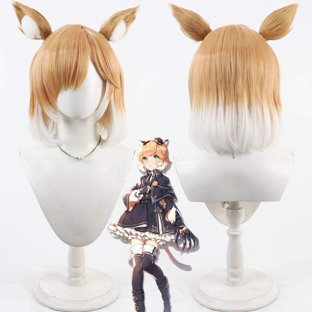 Anime Cosplay Realistic - شعر مستعار كوسبلاي من Arknights Mousse