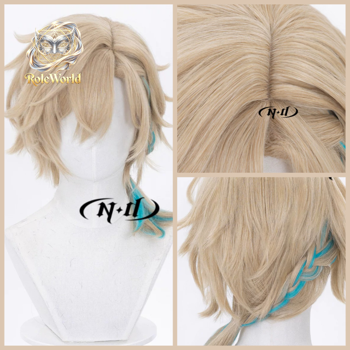 Anime Cosplay Realistic - باروكة أفنتورين ويففلير هونكاي: ستار ريل،