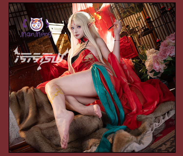Anime Cosplay Photoshoot - زي تنكري نسائي مثير لشخصية أزور