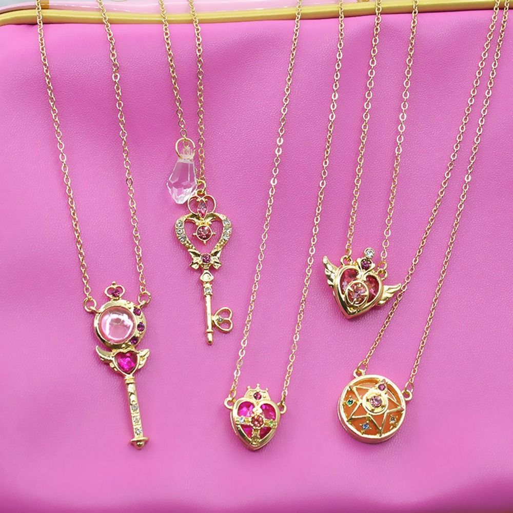 قلادة قلادة كريستال للفتيات ،  - مراجعة Sailor Moon Wand وسعره