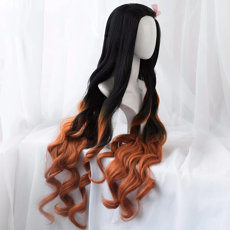 باروكة كامادو نيزوكو، شعر طويل - مراجعة Anime Cosplay Realistic وسعره
