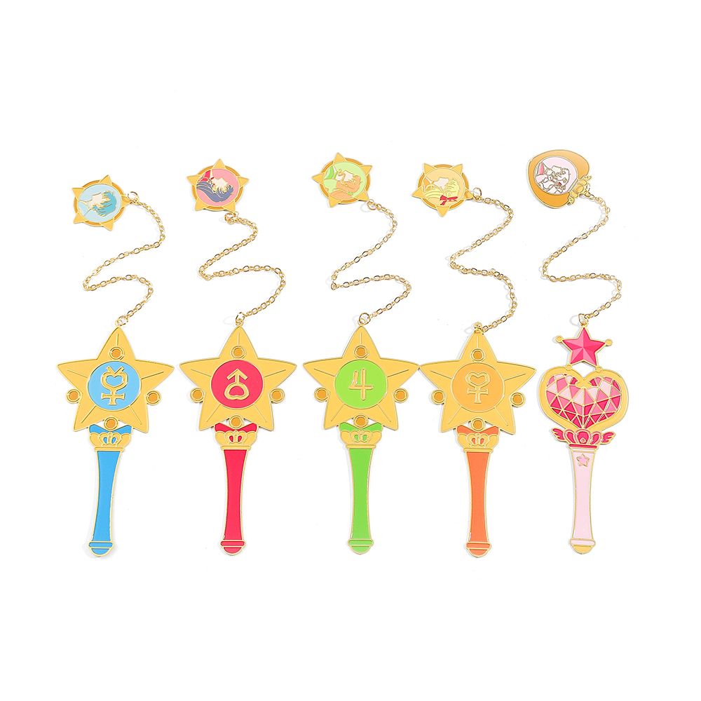 مجموعة علامات الكتب المعدنية ا - مراجعة Sailor Moon Wand وسعره