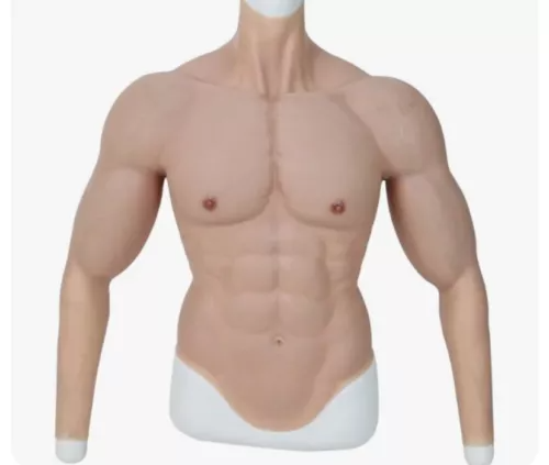 بدلة عضلات سيليكون للرجال مع ذ - مراجعة Anime Cosplay Realistic وسعره