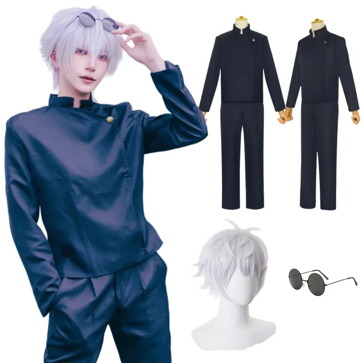 أزياء تنكرية لشخصية غوجو ساتور - مراجعة Anime Cosplay Gojo وسعره