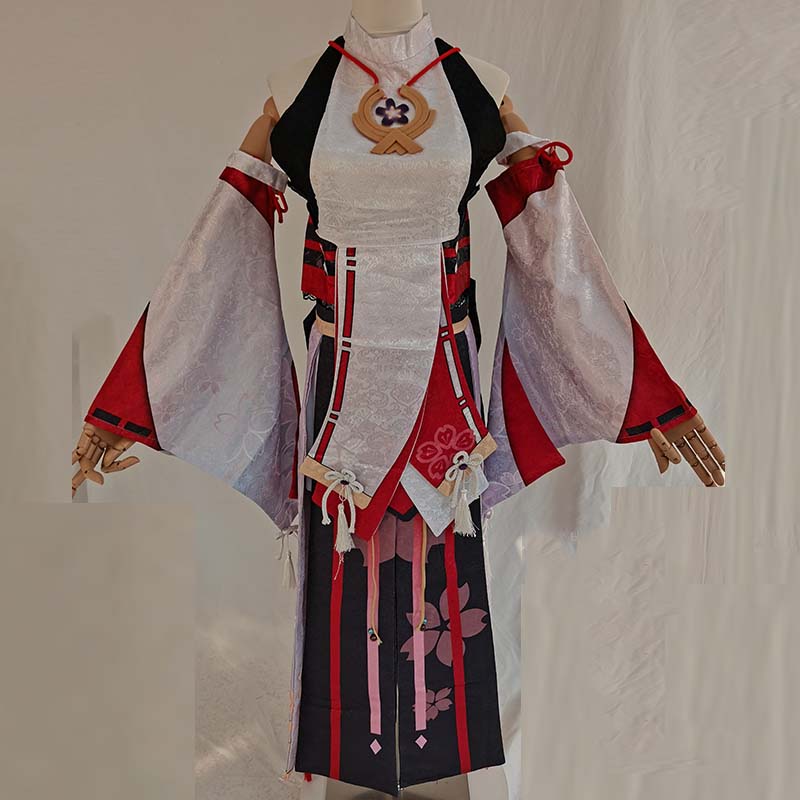 مجموعة كاملة من أزياء Yae Miko - مراجعة Cosplay Anime Yae Miko وسعره