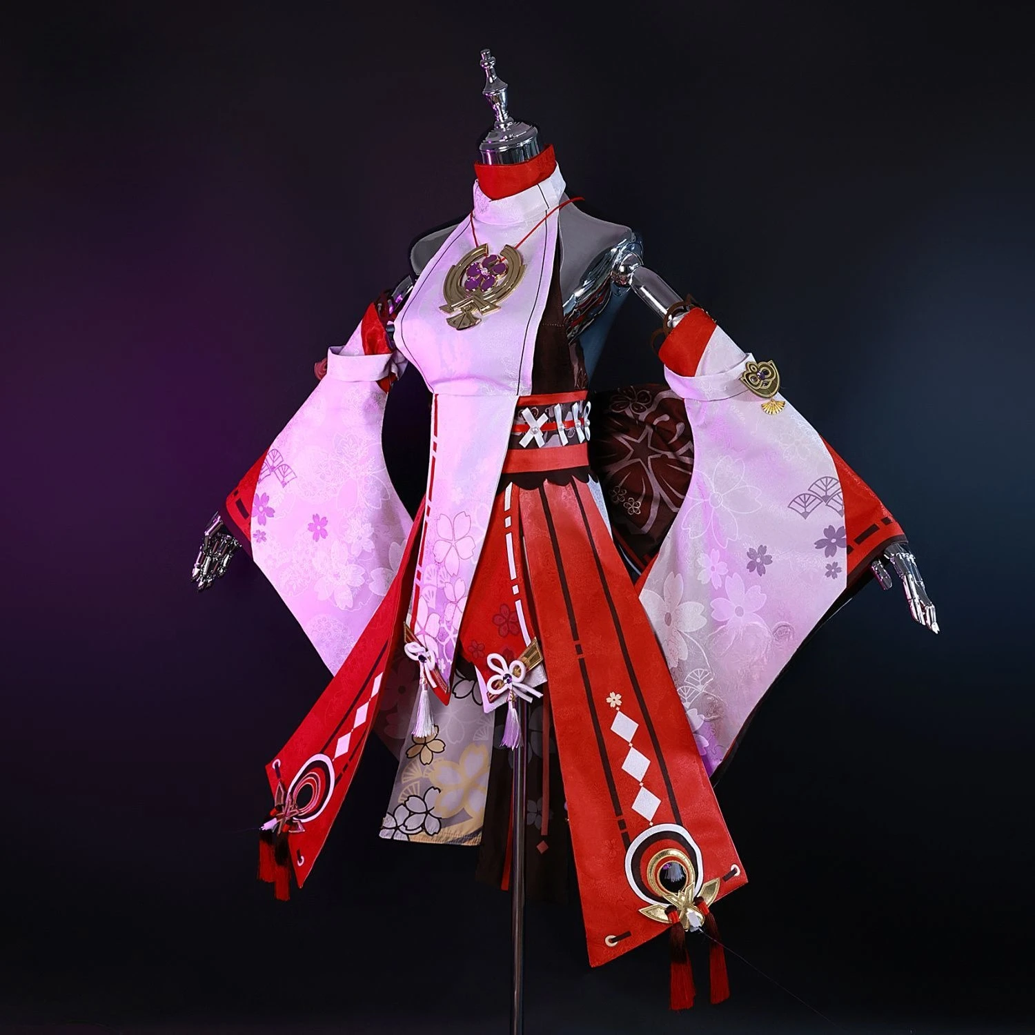 متوفر Xs-2xl ياي ميكو كوسبلاي  - مراجعة Cosplay Anime Yae Miko وسعره