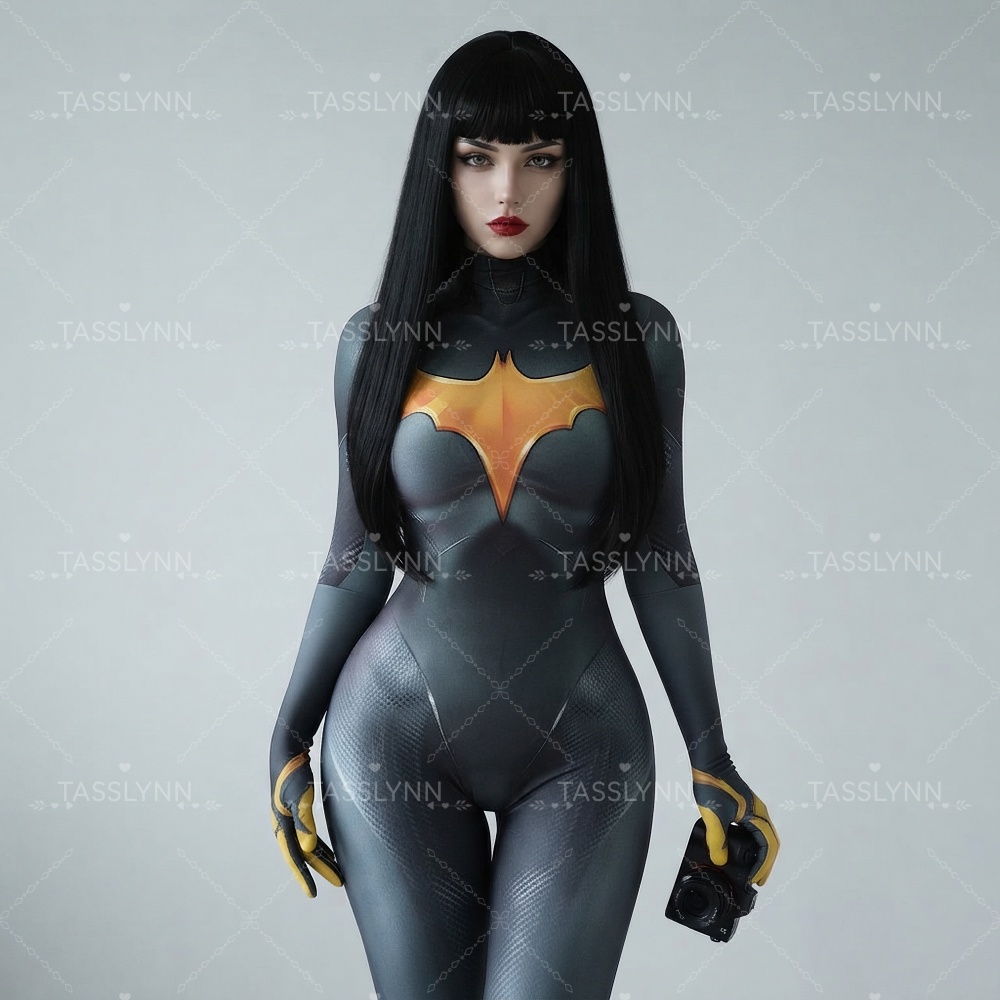 بدلة زينتاي نسائية بتصميم خفاش - مراجعة Anime Cosplay Photoshoot وسعره