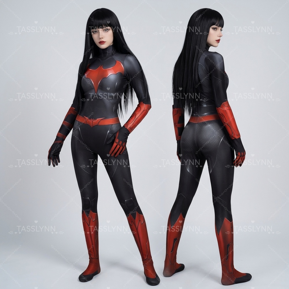 بدلة زينتاي نسائية بتصميم خفاش - مراجعة Anime Cosplay Photoshoot وسعره