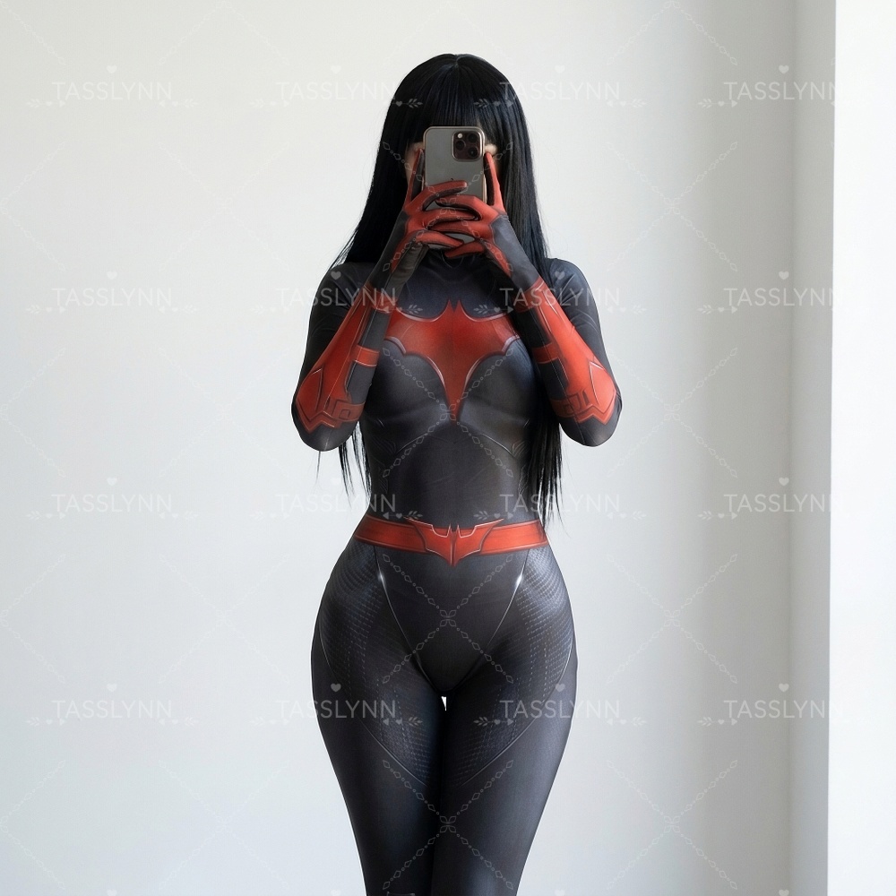 بدلة زينتاي نسائية بتصميم خفاش - مراجعة Anime Cosplay Photoshoot وسعره