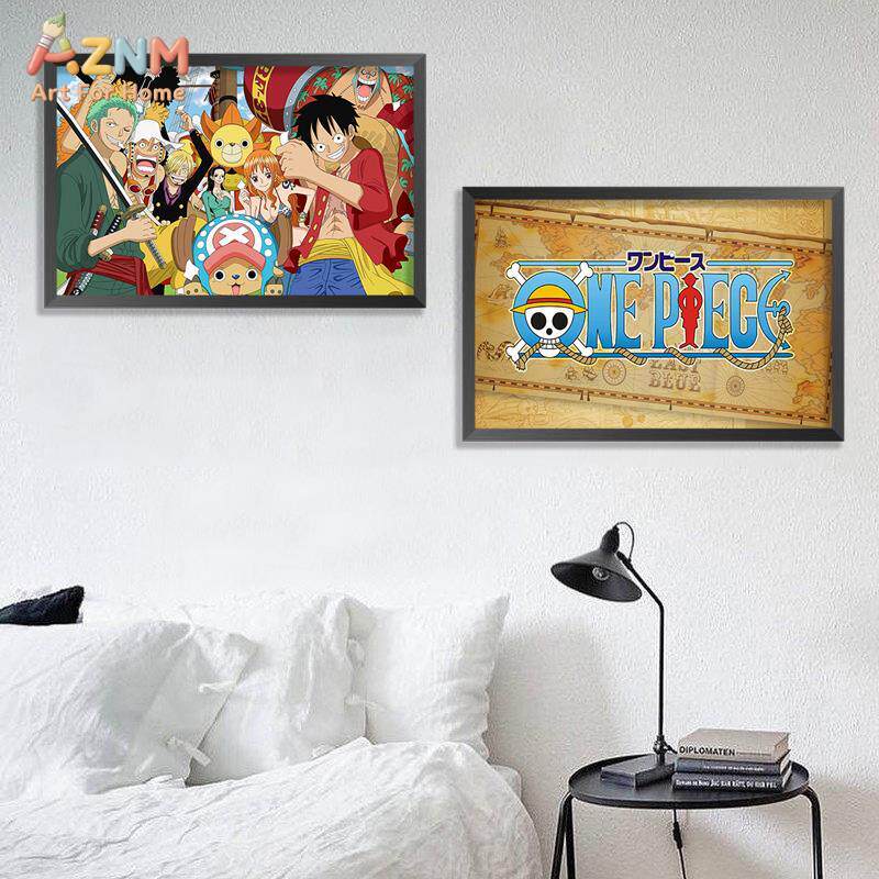 لوحة فنية جدارية من قماش كانفا - مراجعة One Piece Straw Hat وسعره