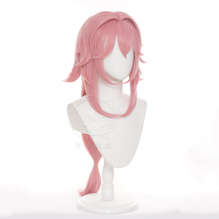 Genshin Impact Yae Miko شعر مس - مراجعة Cosplay Anime Yae Miko وسعره