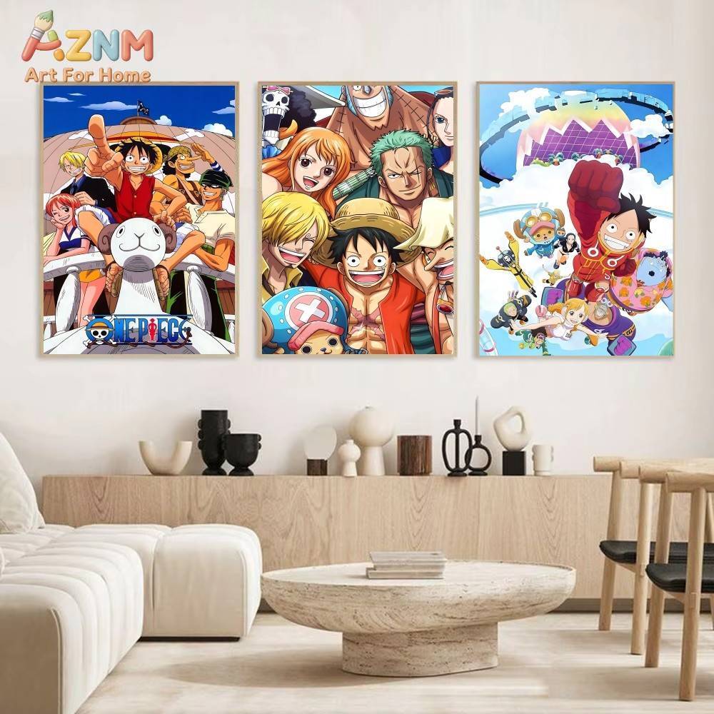 لوحة فنية قماشية مطبوعة بتصميم - مراجعة One Piece Straw Hat وسعره
