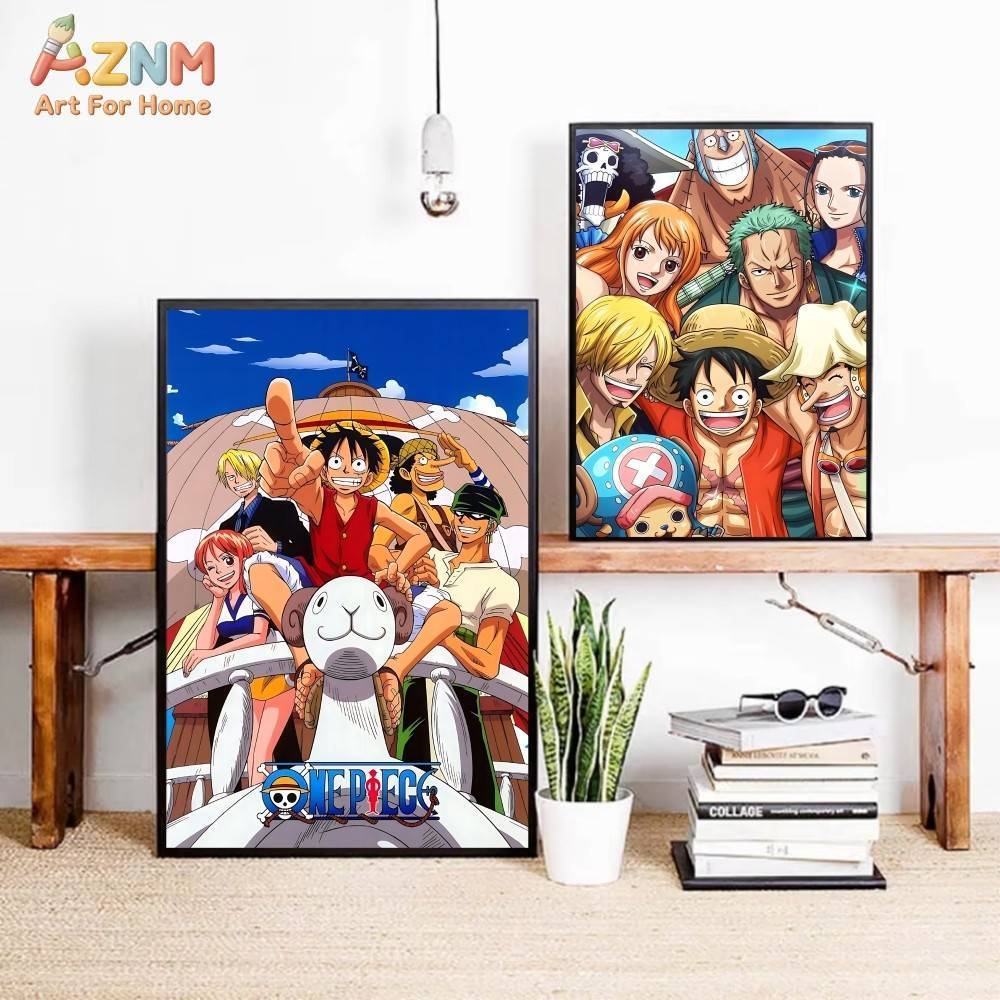 لوحة فنية قماشية مطبوعة بتصميم - مراجعة One Piece Straw Hat وسعره