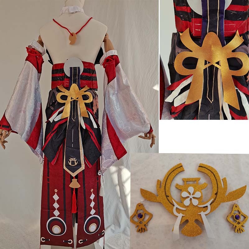 مجموعة كاملة من أزياء Yae Miko - مراجعة Cosplay Anime Yae Miko وسعره