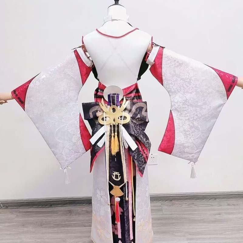 مجموعة كاملة من أزياء Yae Miko - مراجعة Cosplay Anime Yae Miko وسعره
