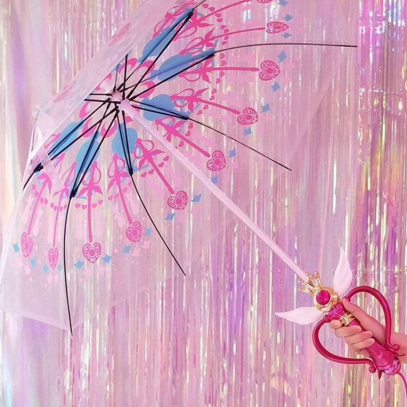 مظلة سيلور مون مضيئة مرسومة يد - مراجعة Sailor Moon Wand وسعره